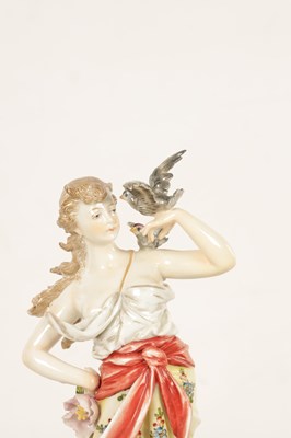 Lot 92 - A PAIR OF LATE 19TH CENTURY CONTINENTAL FIGURES OF YOUNG LADIES