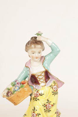 Lot 92 - A PAIR OF LATE 19TH CENTURY CONTINENTAL FIGURES OF YOUNG LADIES