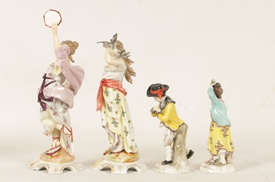 Lot 92 - A PAIR OF LATE 19TH CENTURY CONTINENTAL FIGURES OF YOUNG LADIES