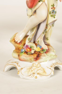 Lot 92 - A PAIR OF LATE 19TH CENTURY CONTINENTAL FIGURES OF YOUNG LADIES