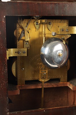 Lot 963 - C. ELISHA, ST. JAMES. AN IMPRESSIVE REGENCY EGYPTIAN REVIVAL TRIPLE FUSEE QUARTER CHIMING BRACKET CLOCK
