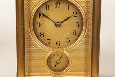 Lot 950 - A LATE 19TH CENTURY FRENCH GILT BRASS LIMOGES ENAMEL REPEATING CARRIAGE CLOCK
