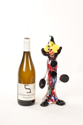 Lot 11 - A 20TH CENTURY MURANO VENETIAN GLASS CLOWN SCULPTURE