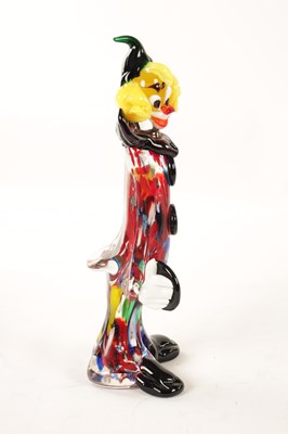 Lot 11 - A 20TH CENTURY MURANO VENETIAN GLASS CLOWN SCULPTURE