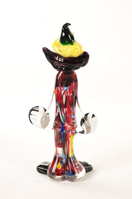 Lot 11 - A 20TH CENTURY MURANO VENETIAN GLASS CLOWN SCULPTURE
