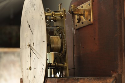 Lot 925 - JOHN PICKFORD, LIVERPOOL. A 19TH CENTURY FLAME MAHOGANY REGULATOR LONGCASE CLOCK
