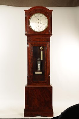 Lot 925 - JOHN PICKFORD, LIVERPOOL. A 19TH CENTURY FLAME MAHOGANY REGULATOR LONGCASE CLOCK