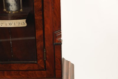 Lot 925 - JOHN PICKFORD, LIVERPOOL. A 19TH CENTURY FLAME MAHOGANY REGULATOR LONGCASE CLOCK