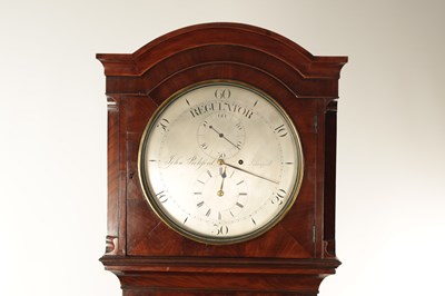 Lot 925 - JOHN PICKFORD, LIVERPOOL. A 19TH CENTURY FLAME MAHOGANY REGULATOR LONGCASE CLOCK