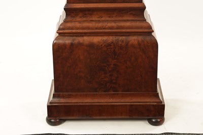 Lot 967 - JAMES RITCHIE & SON, EDINBURGH. A MID 19TH CENTURY PLUM PUDDING FIGURED MAHOGANY DOMESTIC REGULATOR LONGCASE CLOCK