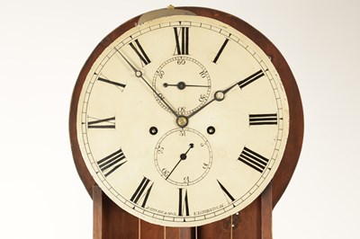 Lot 967 - JAMES RITCHIE & SON, EDINBURGH. A MID 19TH CENTURY PLUM PUDDING FIGURED MAHOGANY DOMESTIC REGULATOR LONGCASE CLOCK