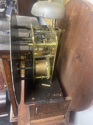 Lot 967 - JAMES RITCHIE & SON, EDINBURGH. A MID 19TH CENTURY PLUM PUDDING FIGURED MAHOGANY DOMESTIC REGULATOR LONGCASE CLOCK