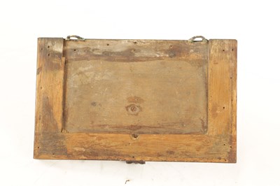 Lot 901 - A REGENCY MAHOGANY BRASS INLAID CLOCK BRACKET