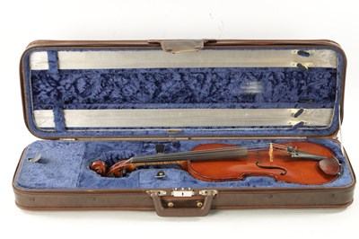 Lot 1112 - A CASED VIOLIN LABELLED JEAN BAPTISTE COLIN, ANNEE 1901
