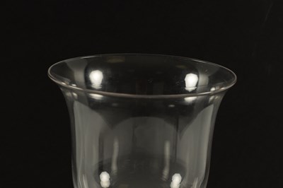Lot 4 - A LARGE LATE 19TH CENTURY GLASS COIN GOBLET