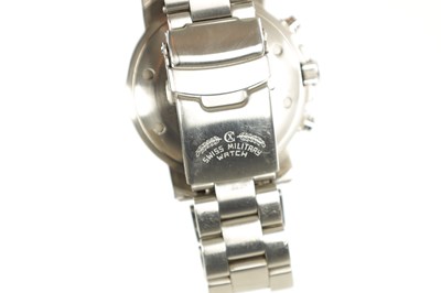 Lot 522 - A CX SWISS MILITARY SEEWOLF 1 CHRONOGRAPH LIMITED EDITION STAINLESS STEEL DIVER'S WRISTWATCH