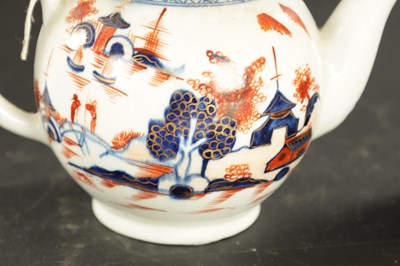 Lot 397 - A LATE 18TH CENTURY LOWESTOFT TEAPOT
