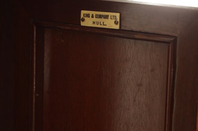 Lot 1053 - KING & CO. LTD. HULL. A LATE 19TH CENTURY FIGURED MAHOGANY LONGCASE CLOCK OF SMALL PROPORTIONS