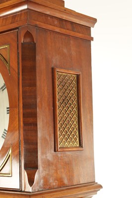 Lot 1053 - KING & CO. LTD. HULL. A LATE 19TH CENTURY FIGURED MAHOGANY LONGCASE CLOCK OF SMALL PROPORTIONS