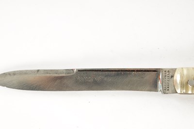 Lot 551 - A LARGE LATE 19TH CENTURY STAGHORN LOCKING FOLDING KNIFE BY ALEXANDER, SHEFFIELD