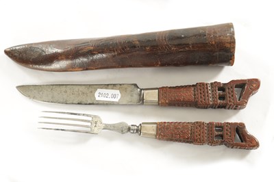 Lot 530 - A LATE 18TH CENTURY DUTCH TRAVELLING EATING SET