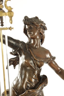 Lot 1005 - A LARGE LATE 19TH CENTURY FRENCH FIGURAL MYSTERY CLOCK
