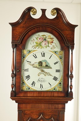 Lot 1059 - JOHN HOWE, KESWICK A GEORGE III OAK AND MAHOGANY CROSSBANDED 30-HOUR LONGCASE CLOCK