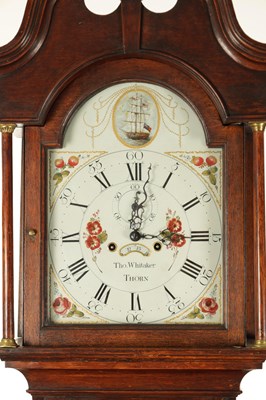 Lot 1064 - THOMAS WHITAKER, THORN A GEORGE III SOLID WALNUT EIGHT-DAY LONGCASE CLOCK