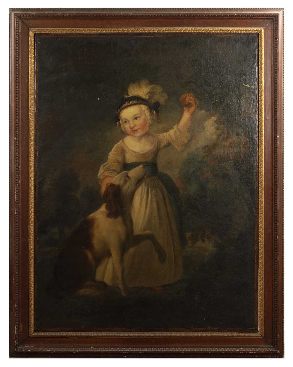 Lot 999 - A LARGE 18TH CENTURY PORTRAIT OIL ON CANVAS