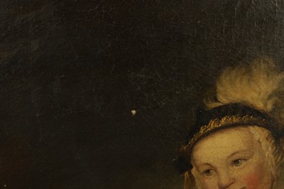 Lot 999 - A LARGE 18TH CENTURY PORTRAIT OIL ON CANVAS