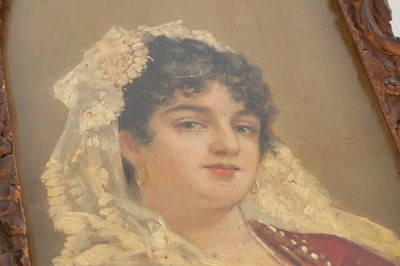Lot 979 - A SMALL 19TH CENTURY ITALIAN OIL ON PANEL