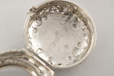 Lot 1405 - JAMES COOPER, LONDON. AN 18TH CENTURY SILVER PAIR CASED VERGE POCKET WATCH