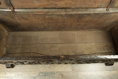 Lot 1754 - A RARE 16TH CENTURY OAK GOTHIC CHEST