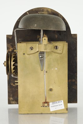 Lot 1530 - S. WILMSHURST, BURWASH. A LATE 18TH CENTURY 5 1/2” DIAL 30-HOUR HOODED WALL CLOCK MOVEMENT