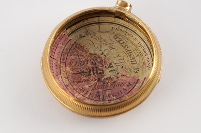 Lot 1277 - EDWARD MARTIN, LONDON. A GEORGE III GILT PAIR CASED VERGE POCKET WATCH