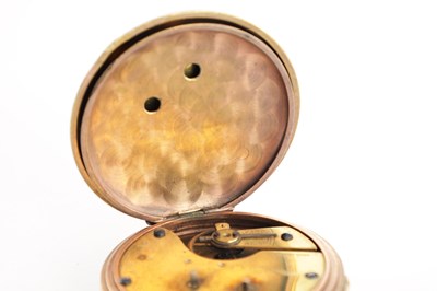 Lot 1277 - EDWARD MARTIN, LONDON. A GEORGE III GILT PAIR CASED VERGE POCKET WATCH