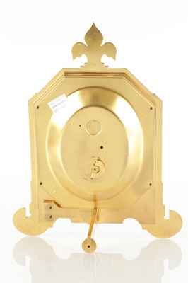 Lot 1093 - THOMAS COLE. A RARE AND LARGE MID 19TH CENTURY GILT AND PORCELAIN STRUT CLOCK