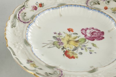 Lot 24 - A SET OF SIX LATE 19TH CENTURY CONTINENTAL PORCELAIN PLATES