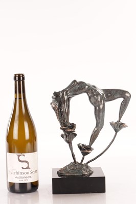 Lot 796 - A LORENZO QUINN 'ROSE' BONDED BRONZE SCULPTURE