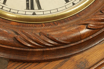 Lot 1324 - JOSEPH PENNINGTON, LIVERPOOL. A 19TH CENTURY TRIPLE FUSEE DROP DIAL WALL CLOCK
