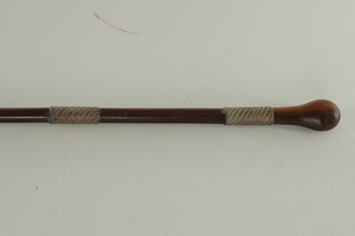 Lot 816 - TWO 19TH CENTURY HARDWOOD WALKING CANES
