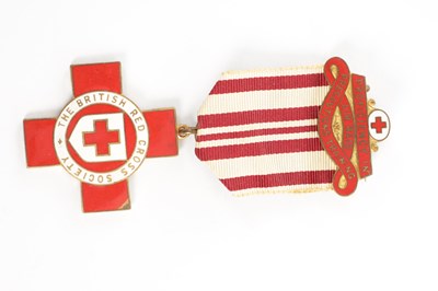 Lot 474 - A SET OF FOUR BRITISH EARLY 20TH CENTURY RED CROSS PROFICIENCY AND SERVICE MEDALS