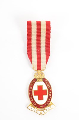 Lot 474 - A SET OF FOUR BRITISH EARLY 20TH CENTURY RED CROSS PROFICIENCY AND SERVICE MEDALS