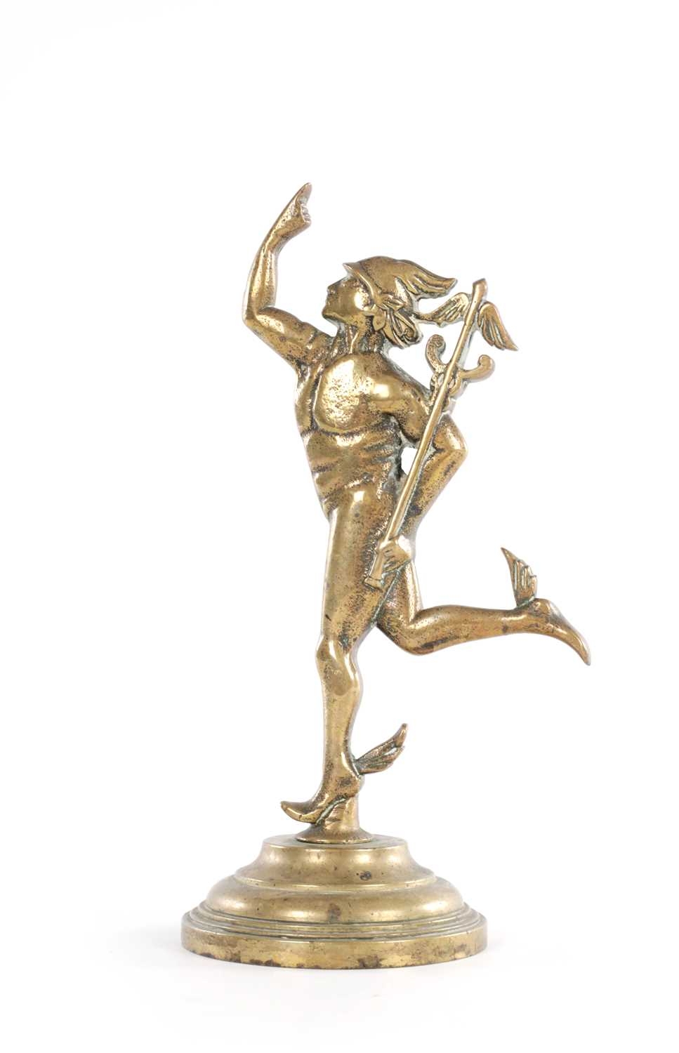 Lot 536 - A 20TH CENTURY BRONZE SCULPTURE OF FLYING MERCURY