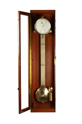 Lot 1091 - A RARE OBSERVATORY WALL MOUNTED REGULATOR CLOCK BY AUGUSTE FENON.(1843-1913)