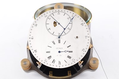 Lot 1091 - A RARE OBSERVATORY WALL MOUNTED REGULATOR CLOCK BY AUGUSTE FENON.(1843-1913)