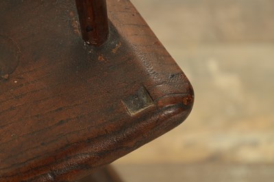 Lot 1345 - A GOOD 18TH CENTURY ASH AND ELM WELSH STICKBACK CHAIR
