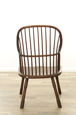 Lot 1345 - A GOOD 18TH CENTURY ASH AND ELM WELSH STICKBACK CHAIR