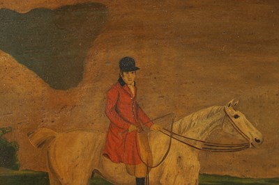 Lot 694 - PAUL THOMPSON, PENRUDDOCK (CUMBRIA). TWO 19TH CENTURY NAIVE OILS ON WOODEN PANELS