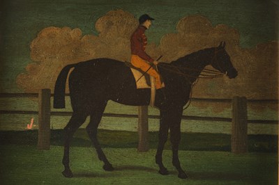 Lot 694 - PAUL THOMPSON, PENRUDDOCK (CUMBRIA). TWO 19TH CENTURY NAIVE OILS ON WOODEN PANELS